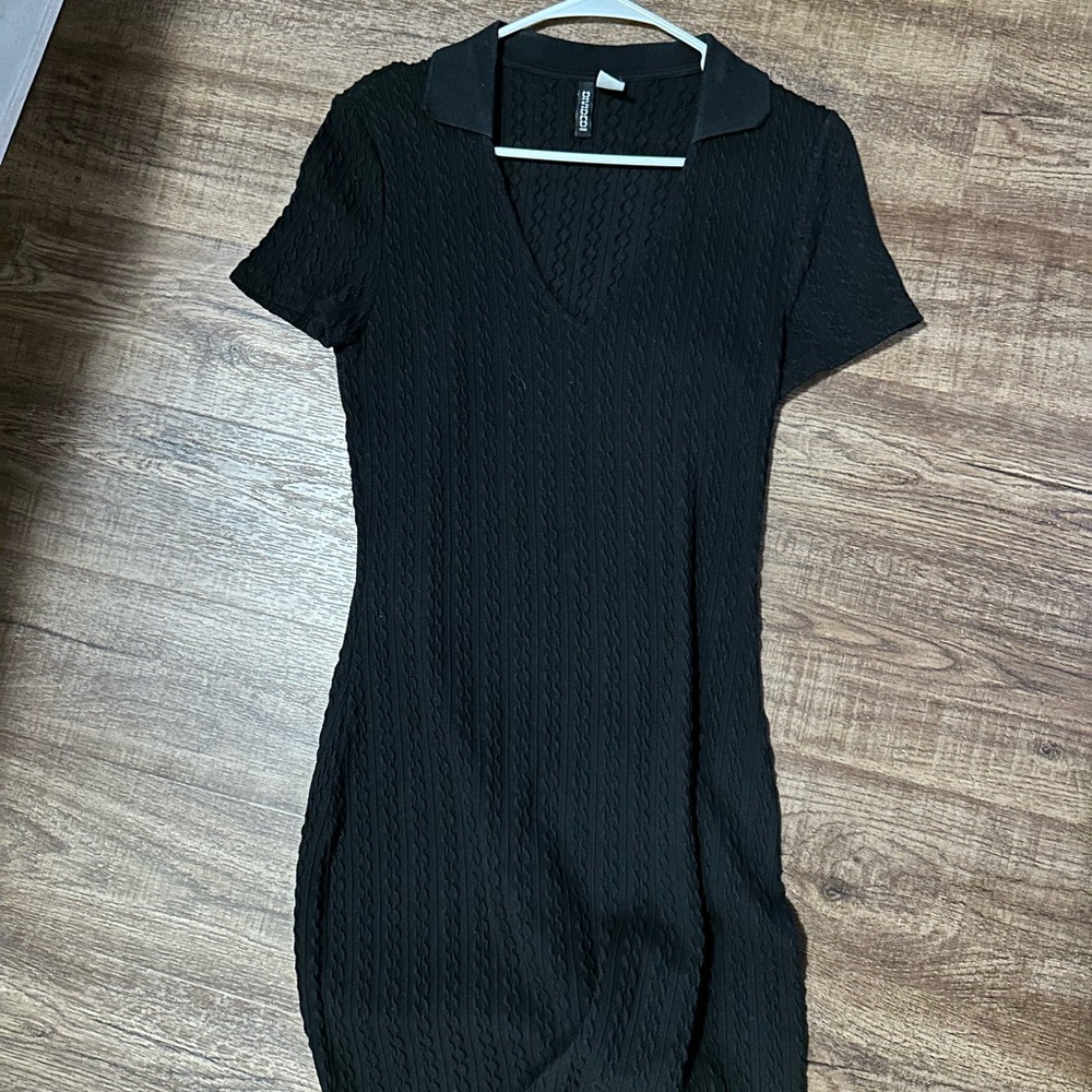 Mini Black Knit Dress